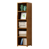 Bamboo Shelf Bookcase Display Storage Rack Stand Livingroom Bedroom